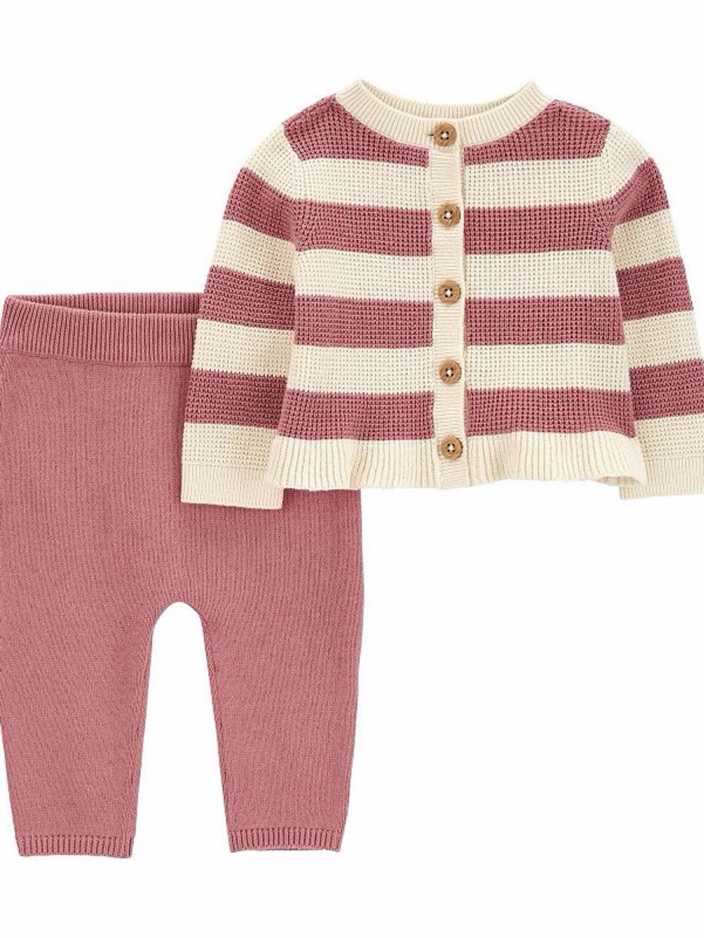 Baby Girl Carter's 2-pc. Striped Cardigan & Pants Set